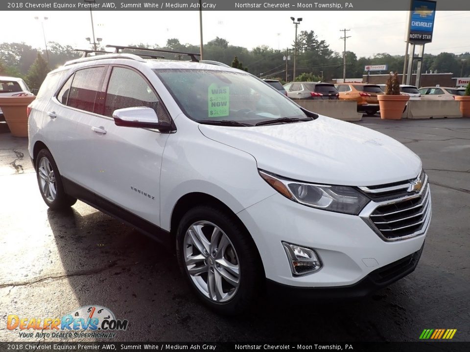 2018 Chevrolet Equinox Premier AWD Summit White / Medium Ash Gray Photo #11