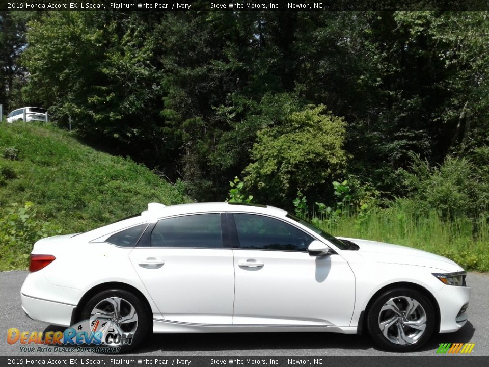 2019 Honda Accord EX-L Sedan Platinum White Pearl / Ivory Photo #5