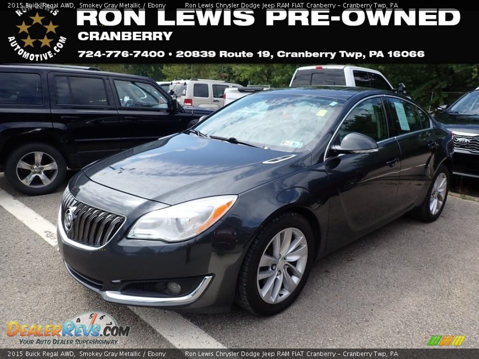 2015 Buick Regal AWD Smokey Gray Metallic / Ebony Photo #1