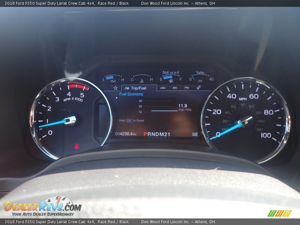 2018 Ford F350 Super Duty Lariat Crew Cab 4x4 Race Red / Black Photo #28