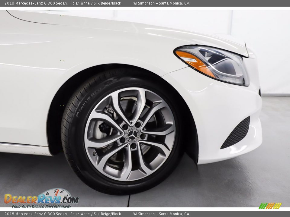 2018 Mercedes-Benz C 300 Sedan Polar White / Silk Beige/Black Photo #3