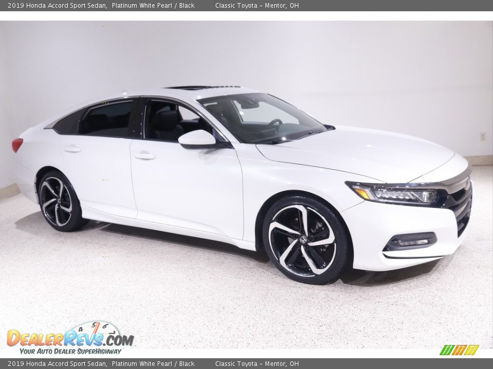 2019 Honda Accord Sport Sedan Platinum White Pearl / Black Photo #1