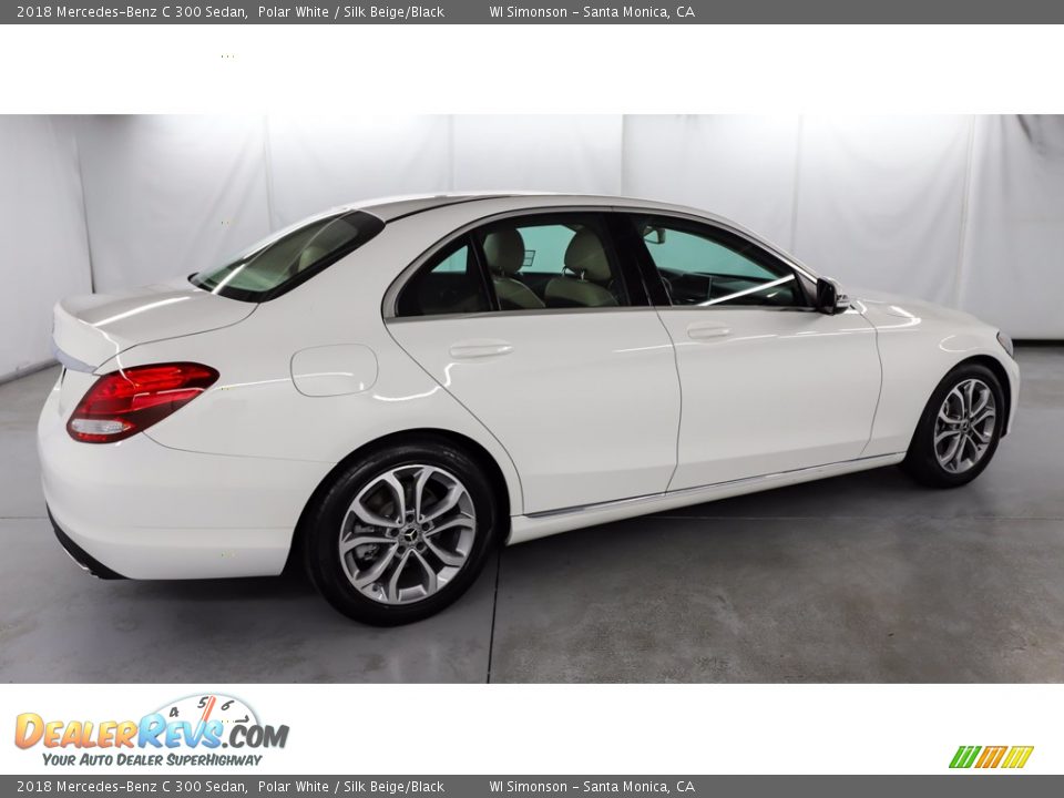 2018 Mercedes-Benz C 300 Sedan Polar White / Silk Beige/Black Photo #5