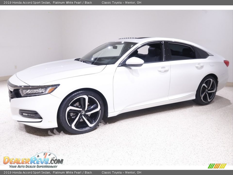 2019 Honda Accord Sport Sedan Platinum White Pearl / Black Photo #3
