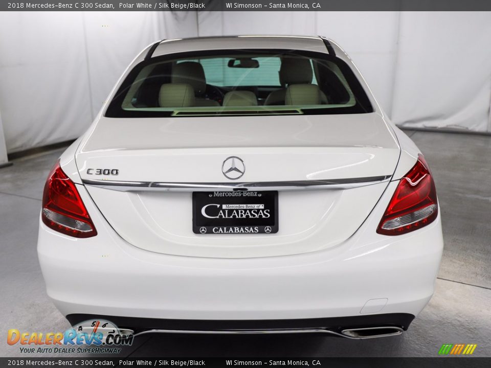 2018 Mercedes-Benz C 300 Sedan Polar White / Silk Beige/Black Photo #7