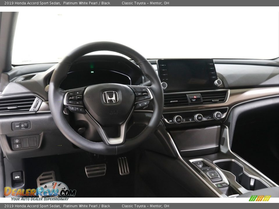 2019 Honda Accord Sport Sedan Platinum White Pearl / Black Photo #6