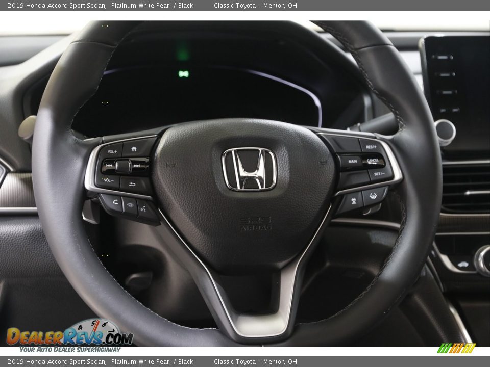 2019 Honda Accord Sport Sedan Platinum White Pearl / Black Photo #7