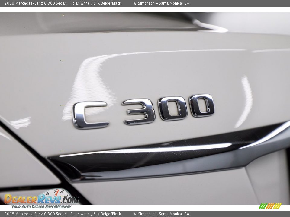 2018 Mercedes-Benz C 300 Sedan Polar White / Silk Beige/Black Photo #10