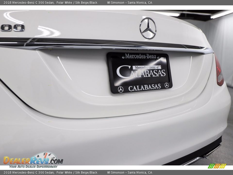 2018 Mercedes-Benz C 300 Sedan Polar White / Silk Beige/Black Photo #11