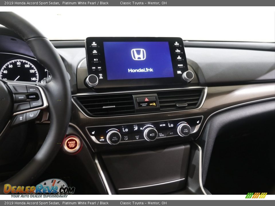 2019 Honda Accord Sport Sedan Platinum White Pearl / Black Photo #9