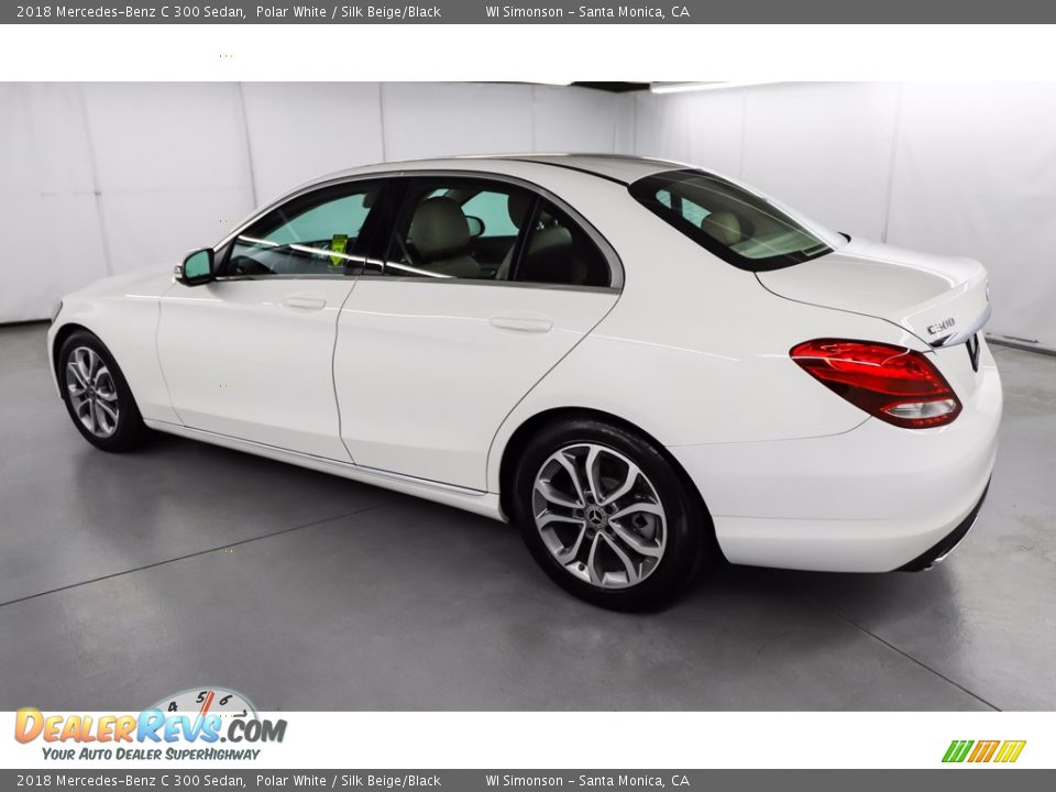 2018 Mercedes-Benz C 300 Sedan Polar White / Silk Beige/Black Photo #12