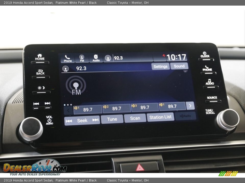 2019 Honda Accord Sport Sedan Platinum White Pearl / Black Photo #12