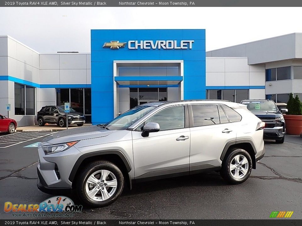 2019 Toyota RAV4 XLE AWD Silver Sky Metallic / Black Photo #1