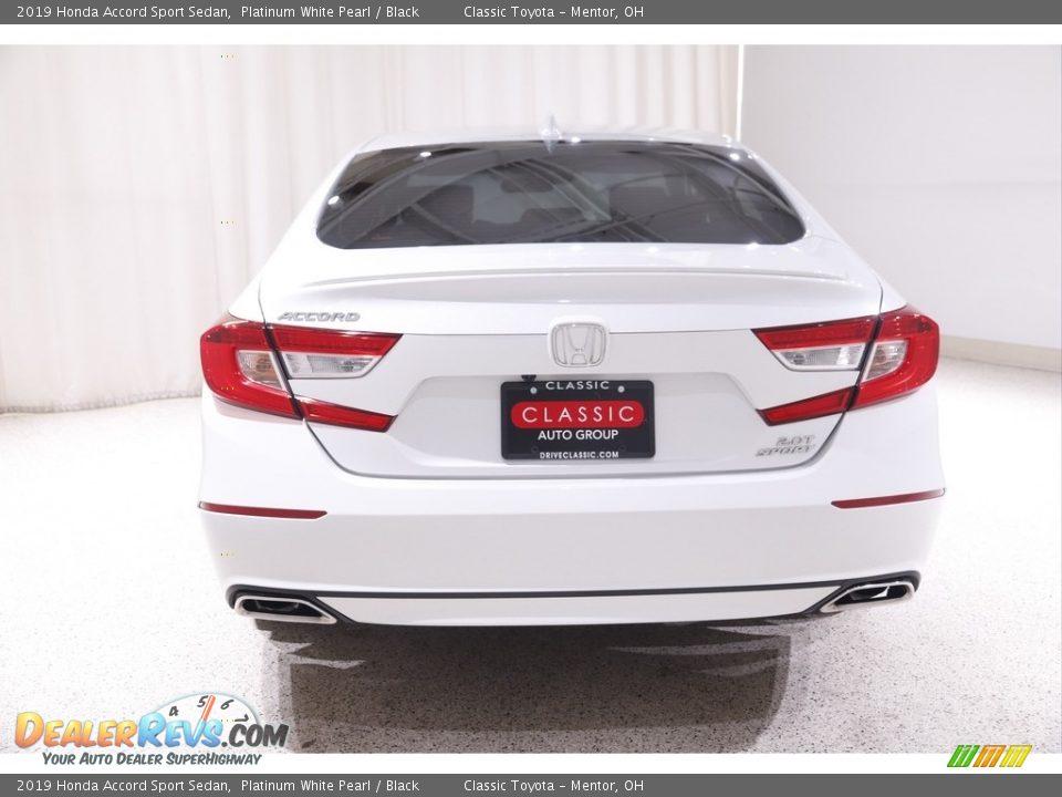 2019 Honda Accord Sport Sedan Platinum White Pearl / Black Photo #19
