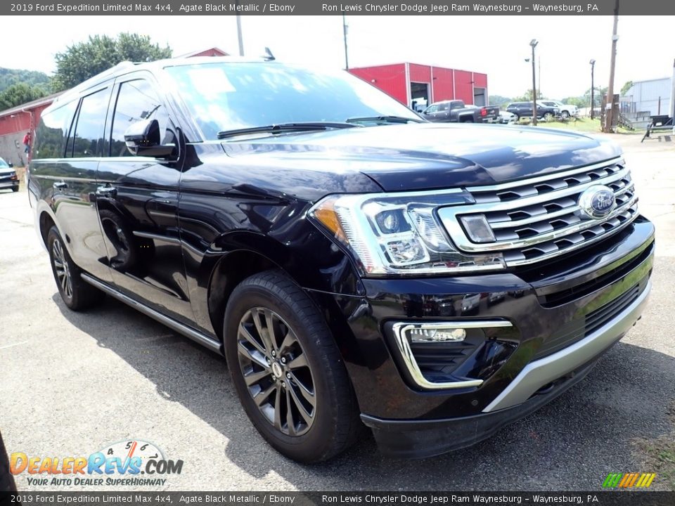 2019 Ford Expedition Limited Max 4x4 Agate Black Metallic / Ebony Photo #4