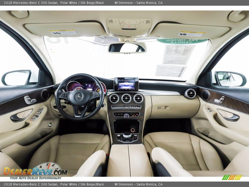 2018 Mercedes-Benz C 300 Sedan Polar White / Silk Beige/Black Photo #23