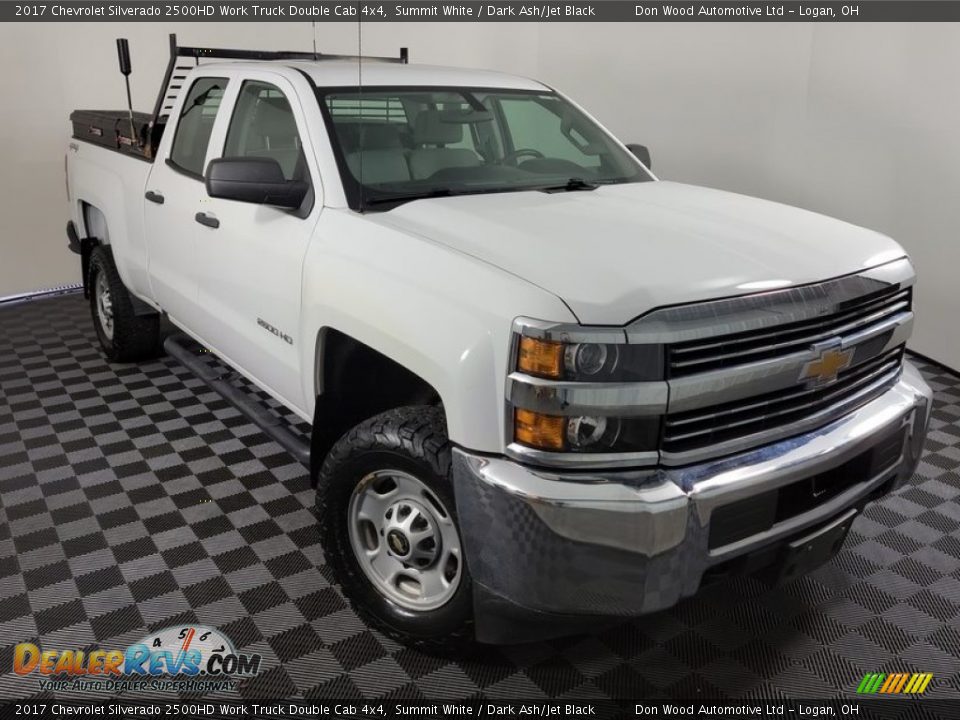 2017 Chevrolet Silverado 2500HD Work Truck Double Cab 4x4 Summit White / Dark Ash/Jet Black Photo #3