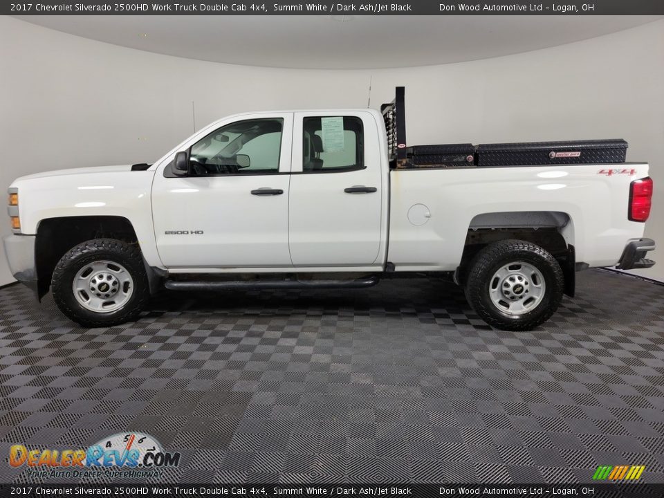2017 Chevrolet Silverado 2500HD Work Truck Double Cab 4x4 Summit White / Dark Ash/Jet Black Photo #6
