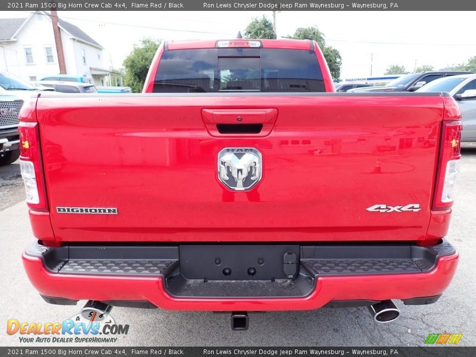 2021 Ram 1500 Big Horn Crew Cab 4x4 Flame Red / Black Photo #4