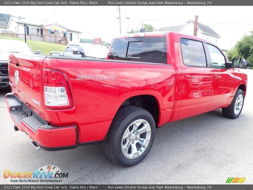 2021 Ram 1500 Big Horn Crew Cab 4x4 Flame Red / Black Photo #5