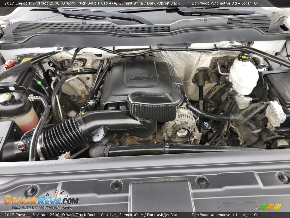2017 Chevrolet Silverado 2500HD Work Truck Double Cab 4x4 Summit White / Dark Ash/Jet Black Photo #12