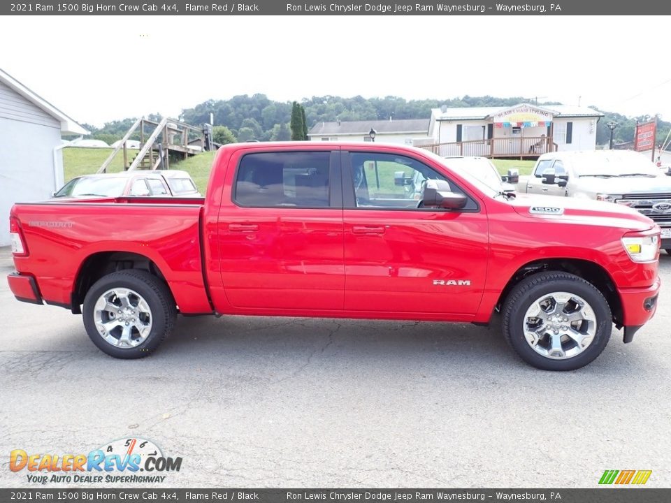 2021 Ram 1500 Big Horn Crew Cab 4x4 Flame Red / Black Photo #6