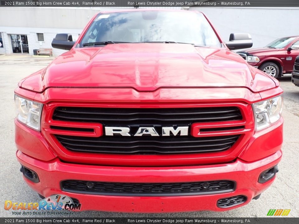 2021 Ram 1500 Big Horn Crew Cab 4x4 Flame Red / Black Photo #8