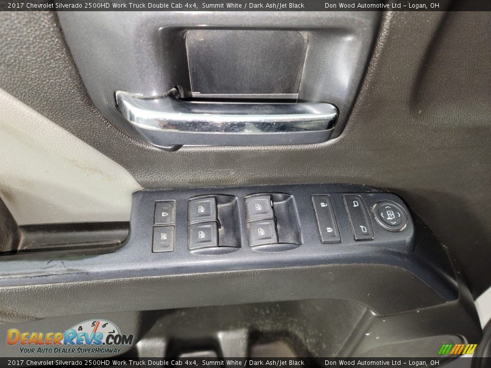 2017 Chevrolet Silverado 2500HD Work Truck Double Cab 4x4 Summit White / Dark Ash/Jet Black Photo #15