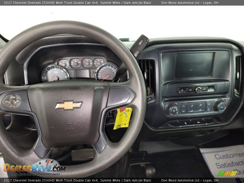 2017 Chevrolet Silverado 2500HD Work Truck Double Cab 4x4 Summit White / Dark Ash/Jet Black Photo #17