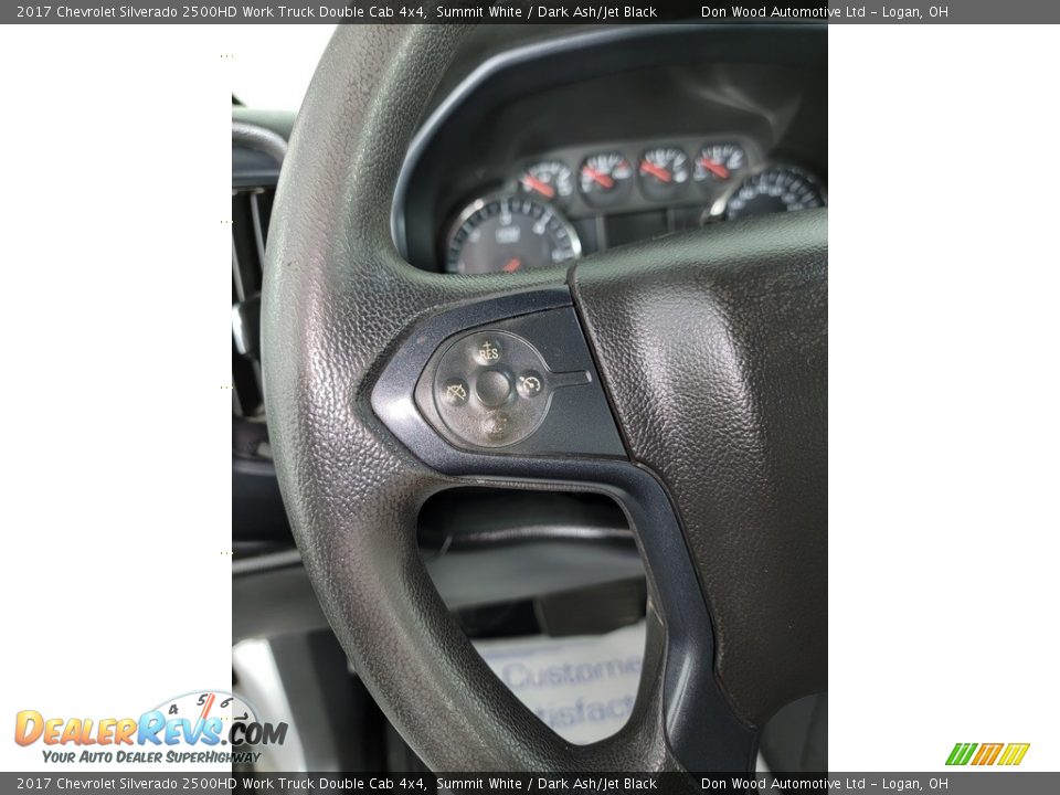 2017 Chevrolet Silverado 2500HD Work Truck Double Cab 4x4 Summit White / Dark Ash/Jet Black Photo #18