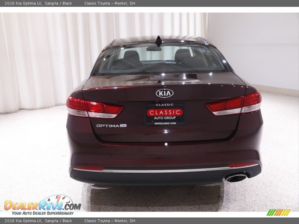 2016 Kia Optima LX Sangria / Black Photo #17