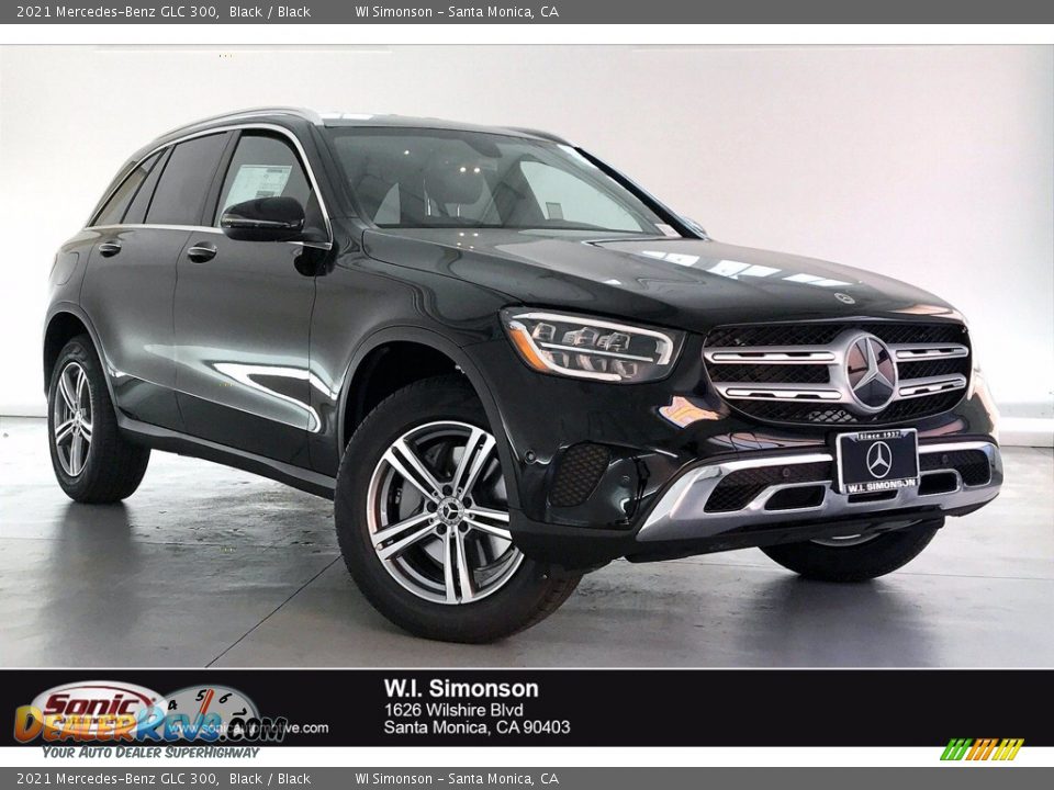 2021 Mercedes-Benz GLC 300 Black / Black Photo #1