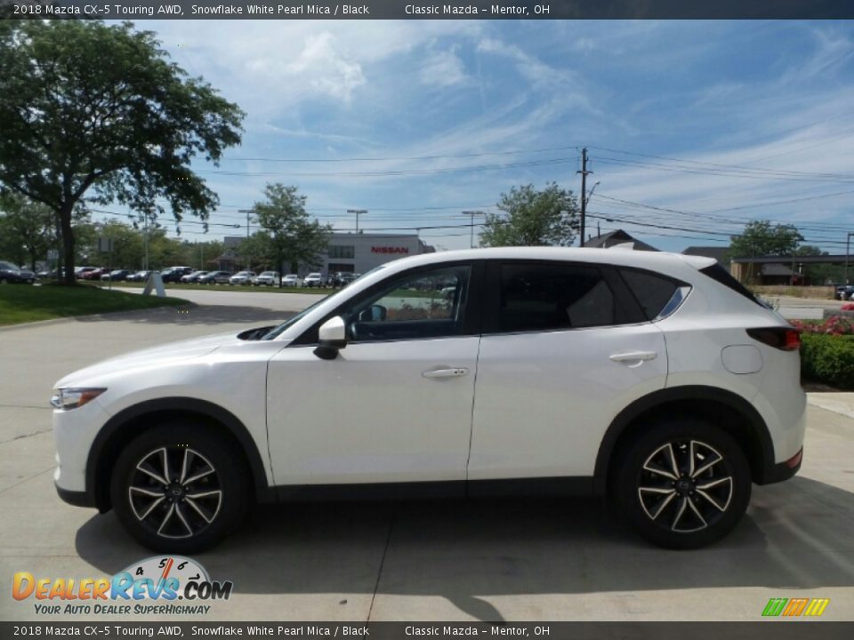 2018 Mazda CX-5 Touring AWD Snowflake White Pearl Mica / Black Photo #2