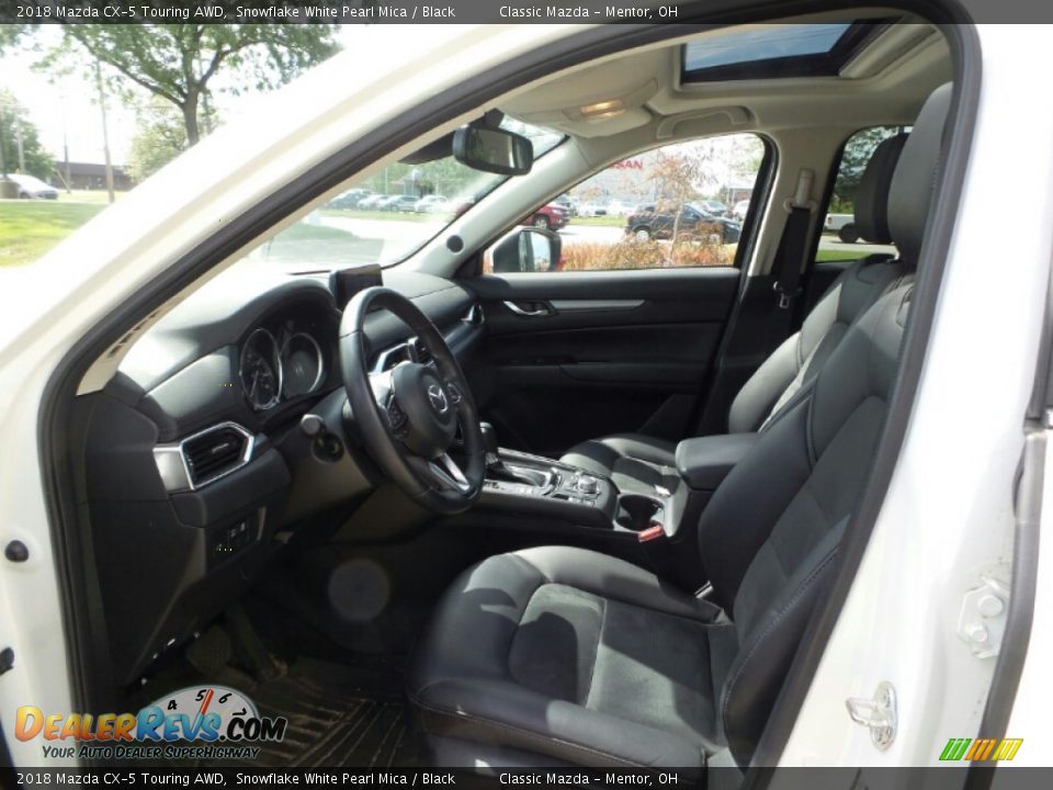 2018 Mazda CX-5 Touring AWD Snowflake White Pearl Mica / Black Photo #3