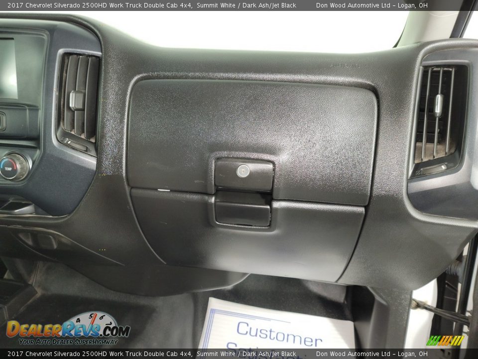 2017 Chevrolet Silverado 2500HD Work Truck Double Cab 4x4 Summit White / Dark Ash/Jet Black Photo #24