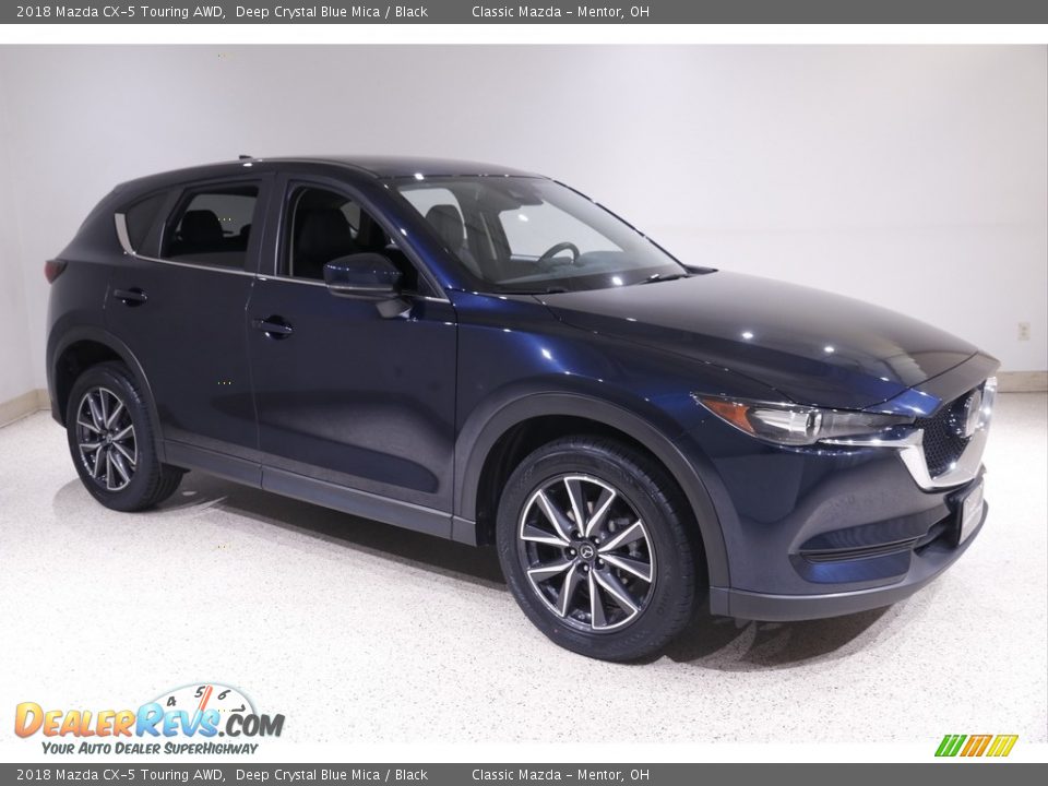 2018 Mazda CX-5 Touring AWD Deep Crystal Blue Mica / Black Photo #1