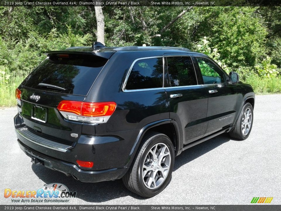 2019 Jeep Grand Cherokee Overland 4x4 Diamond Black Crystal Pearl / Black Photo #6