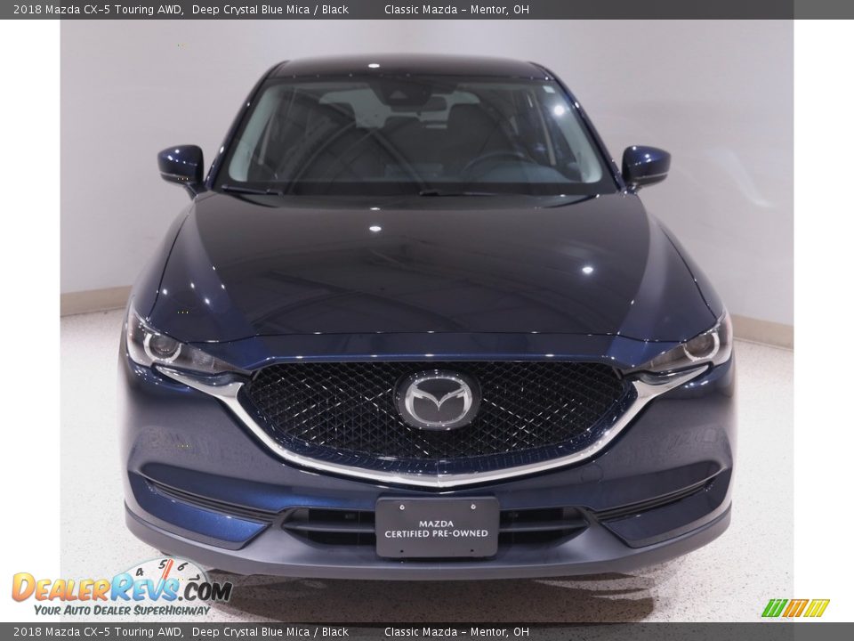 2018 Mazda CX-5 Touring AWD Deep Crystal Blue Mica / Black Photo #2