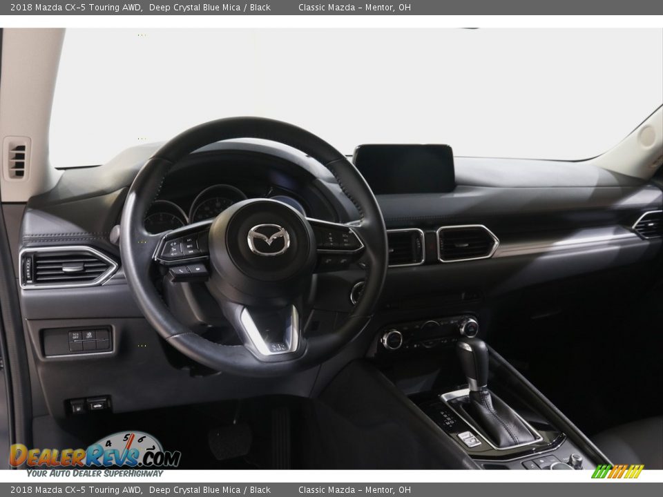 2018 Mazda CX-5 Touring AWD Deep Crystal Blue Mica / Black Photo #6
