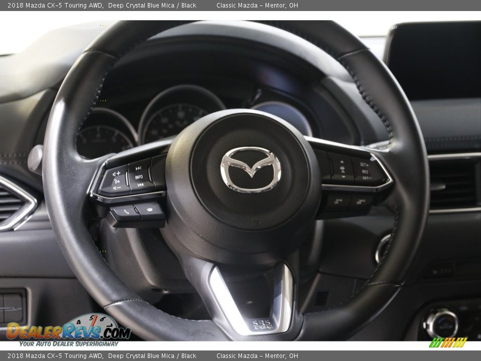 2018 Mazda CX-5 Touring AWD Deep Crystal Blue Mica / Black Photo #7