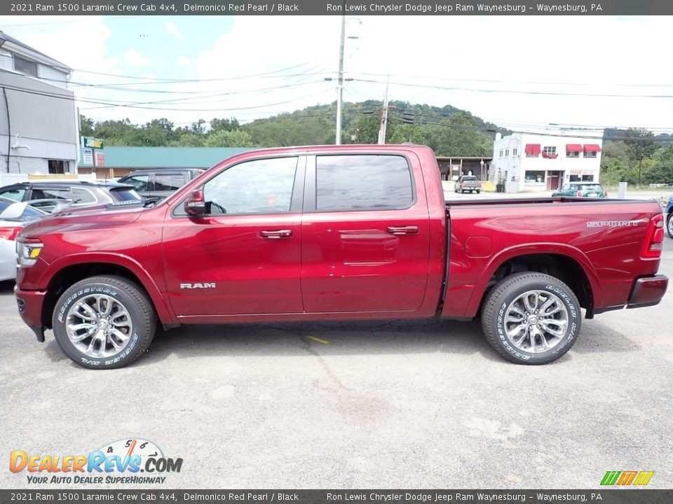Delmonico Red Pearl 2021 Ram 1500 Laramie Crew Cab 4x4 Photo #2