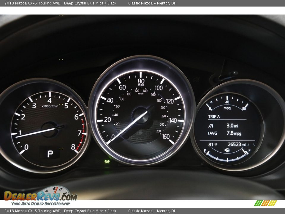 2018 Mazda CX-5 Touring AWD Deep Crystal Blue Mica / Black Photo #8