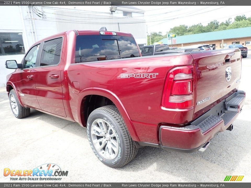 2021 Ram 1500 Laramie Crew Cab 4x4 Delmonico Red Pearl / Black Photo #3