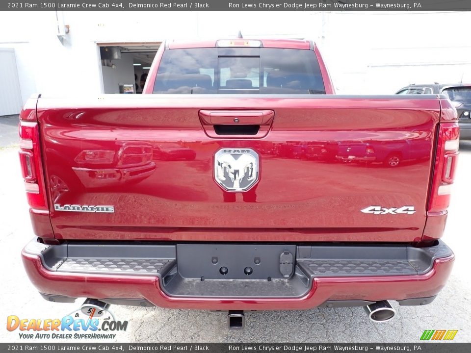 2021 Ram 1500 Laramie Crew Cab 4x4 Delmonico Red Pearl / Black Photo #4