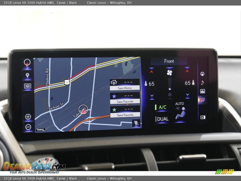 Navigation of 2018 Lexus NX 300h Hybrid AWD Photo #12