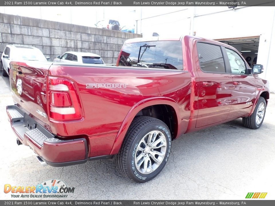 2021 Ram 1500 Laramie Crew Cab 4x4 Delmonico Red Pearl / Black Photo #5