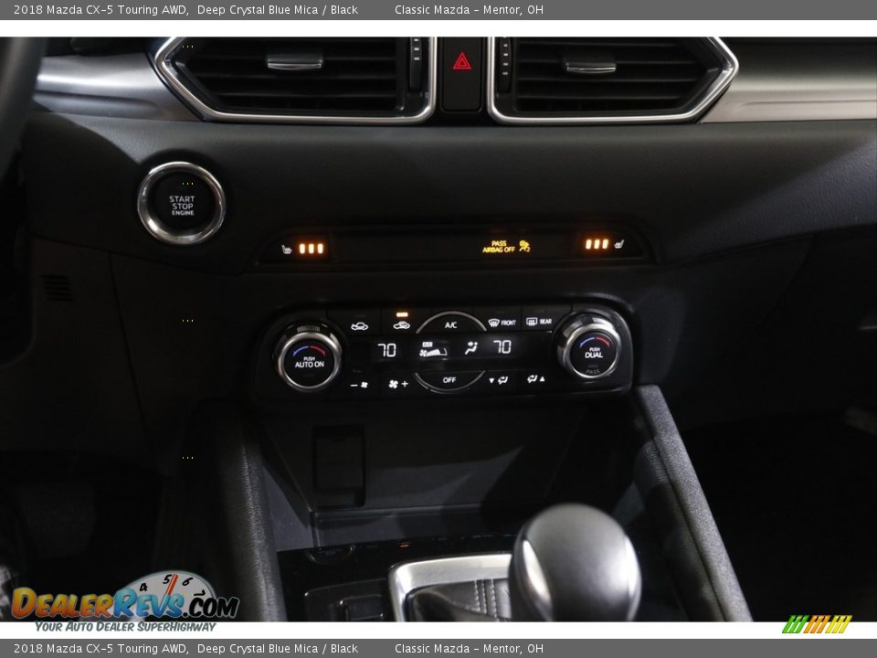 2018 Mazda CX-5 Touring AWD Deep Crystal Blue Mica / Black Photo #12