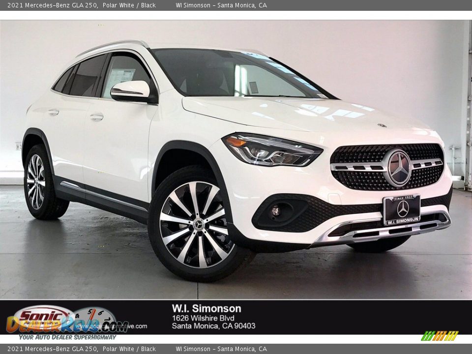 2021 Mercedes-Benz GLA 250 Polar White / Black Photo #1