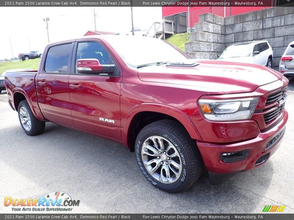 2021 Ram 1500 Laramie Crew Cab 4x4 Delmonico Red Pearl / Black Photo #7