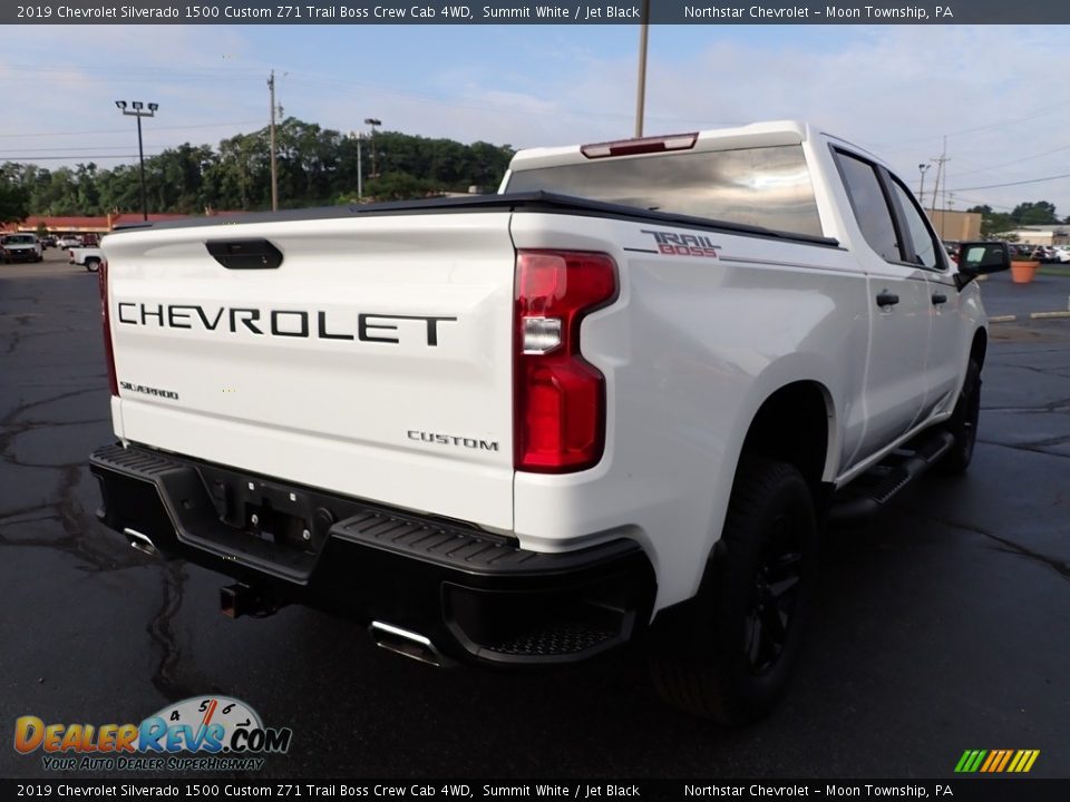 2019 Chevrolet Silverado 1500 Custom Z71 Trail Boss Crew Cab 4WD Summit White / Jet Black Photo #7